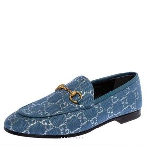 Gucci - Embroidered GG Loafers